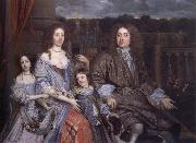 John Michael Wright The Family of Sir Robert Vyner seated before the garden at Swakeleys oil painting picture wholesale